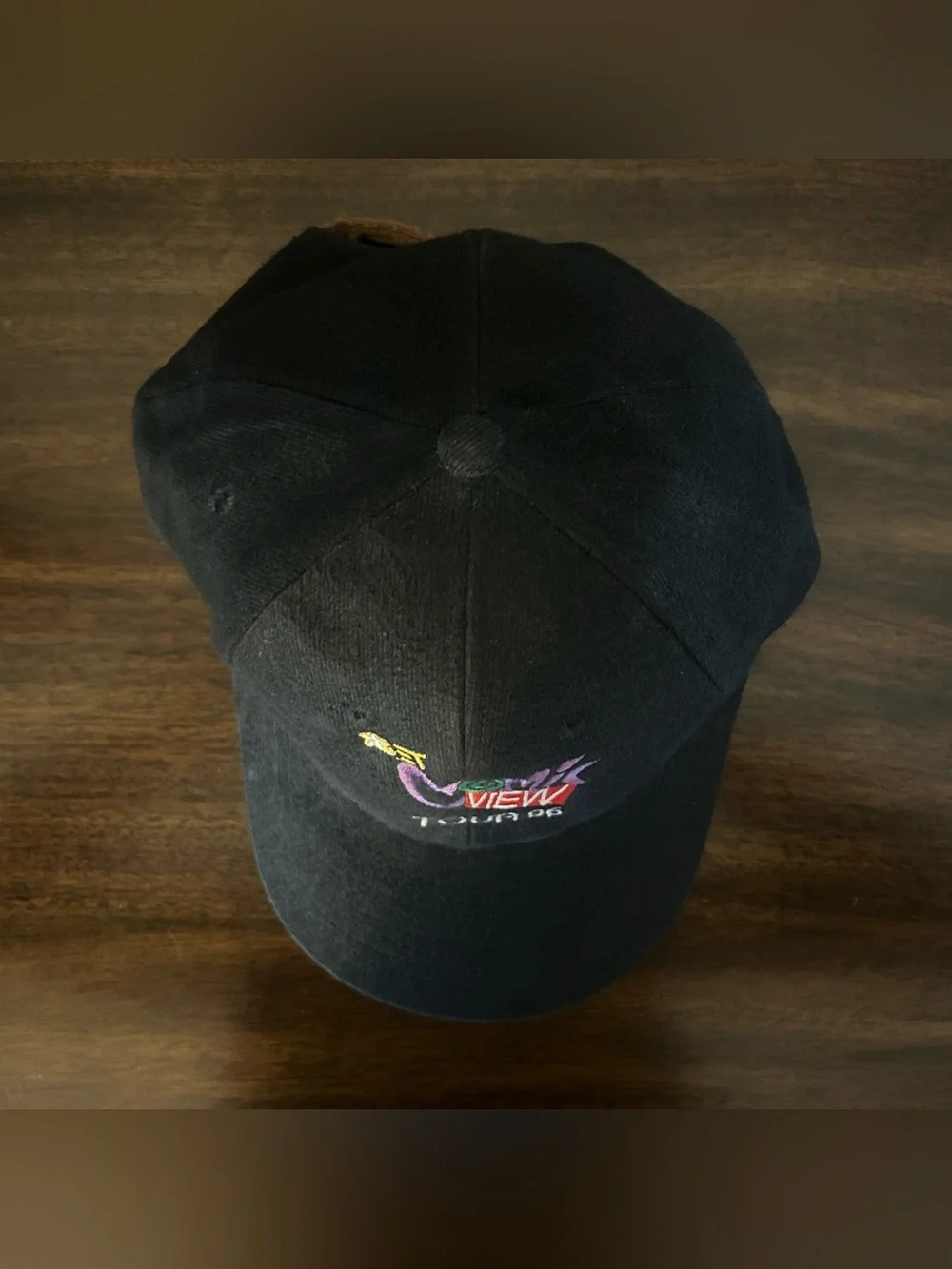 Vintage 1996 BET Comic View Tour Black 90s Baseball Cap Dad Hat w/ Paisley Brim